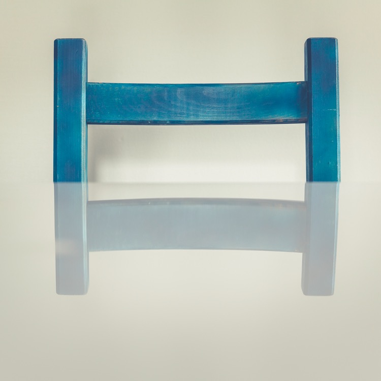 Latest Sale Interior Design, Blue wooden bench