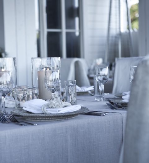 Latest Sale, Interior Design Sky blue linen dining table