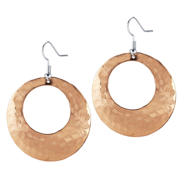 Destino Jewellery, Marble D Copper Earrings