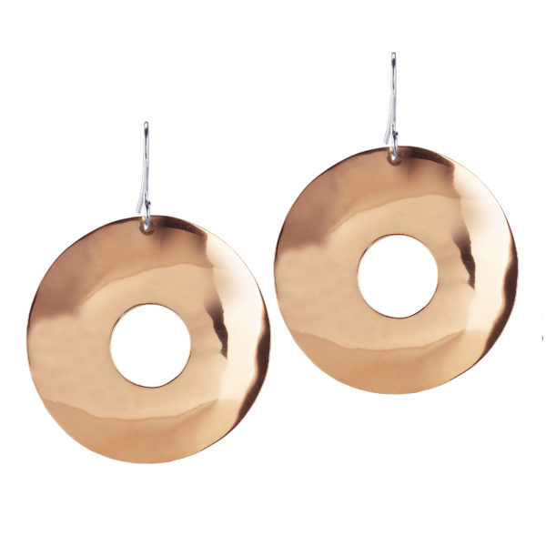 Destino Jewellery, Polished Copper Earrings