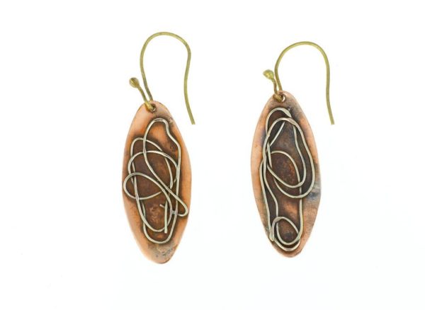 Destino Jewellery, S Vintage Copper Earrings