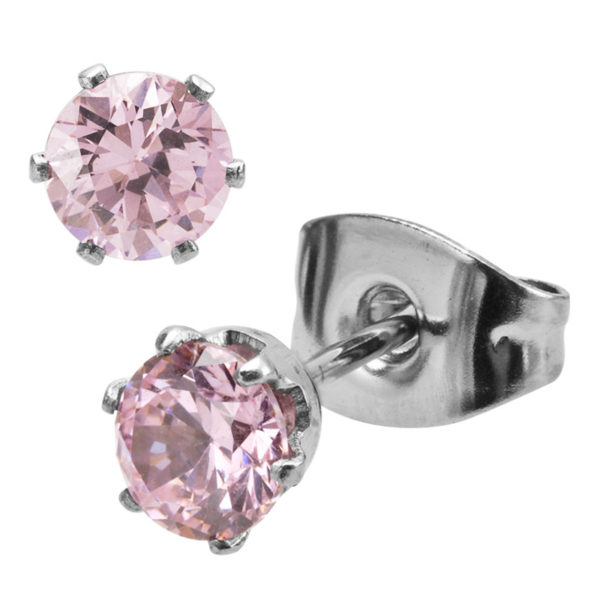 fire-steel-pink-cubic-zirconia-stainless-steel-earrings