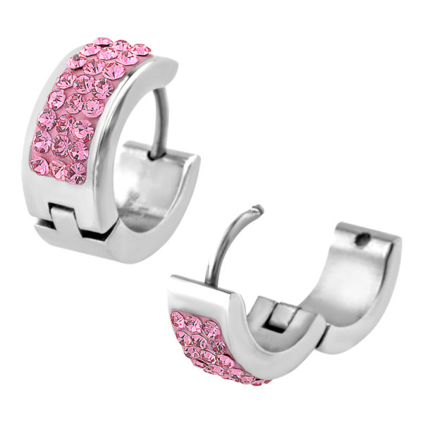 fire-steel-stainless-steel-huggies-with-pink-crystals