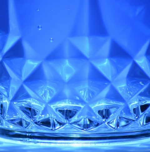 Latest Sale Interior design, blue crystal vase
