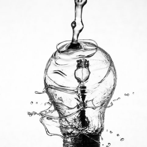 Latest Sale, Interior design lightbulb black and white water