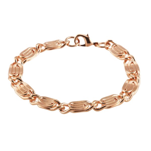 Destino Jewellery, Copper Bracelet, Twirl link chain